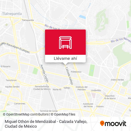 Mapa de Miguel Othón de Mendizábal - Calzada Vallejo