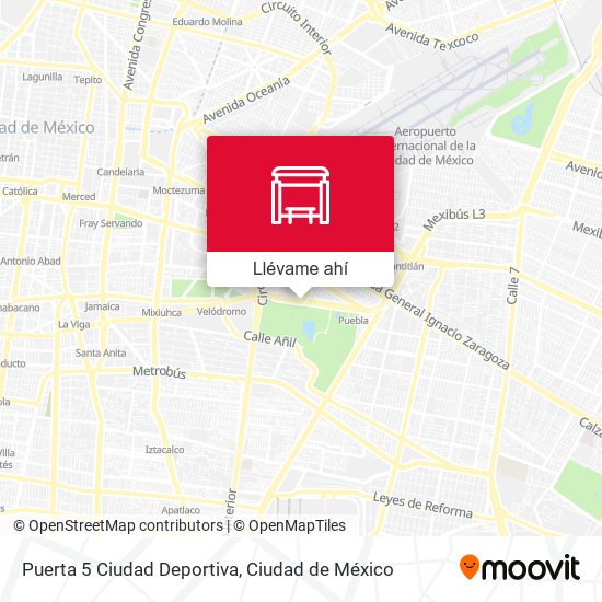 Mapa de Puerta 5 Ciudad Deportiva