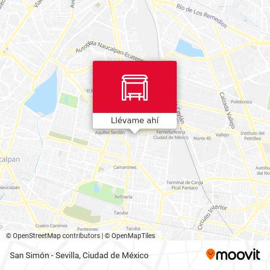 Mapa de San Simón - Sevilla