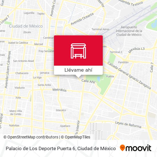 Mapa de Palacio de Los Deporte Puerta 6