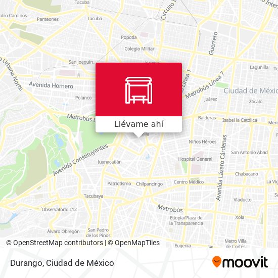 Mapa de Durango