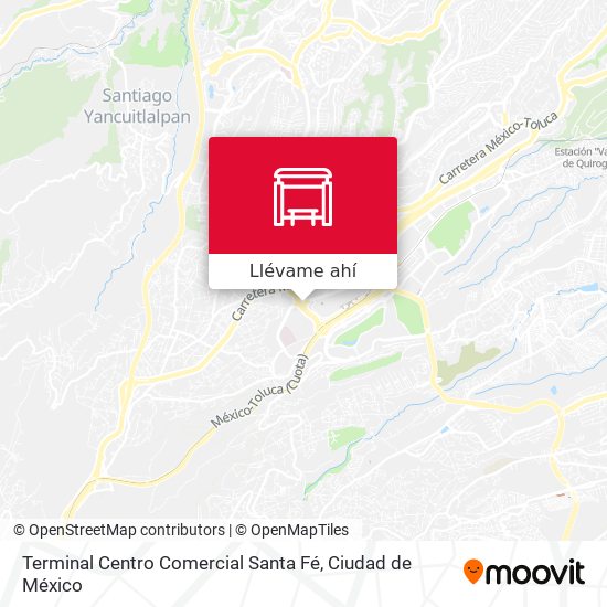 Mapa de Terminal Centro Comercial Santa Fé