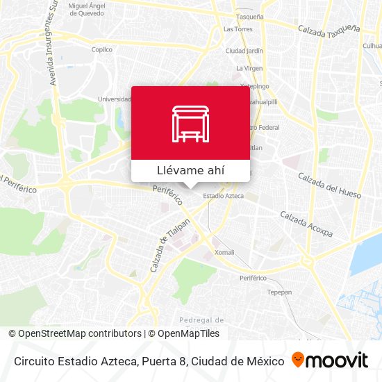 Mapa de Circuito Estadio Azteca, Puerta 8