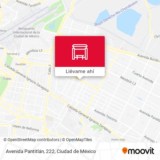 Mapa de Avenida Pantitlán, 222