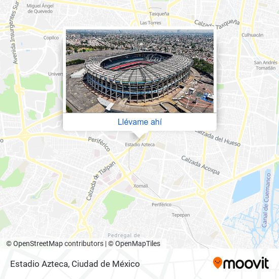 Mapa de Estadio Azteca