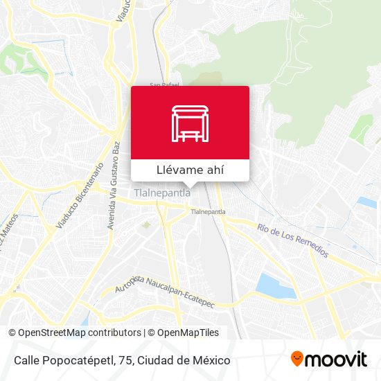 Mapa de Calle Popocatépetl, 75