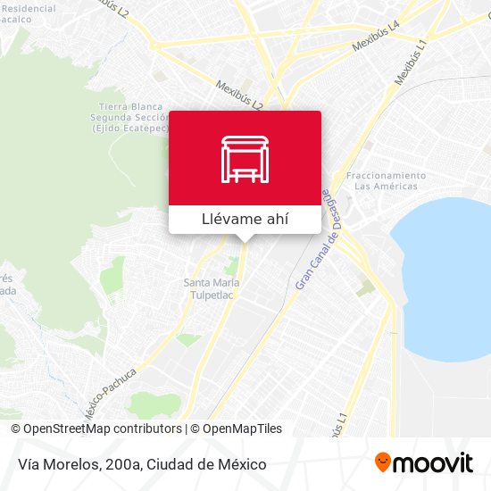 Mapa de Vía Morelos, 200a