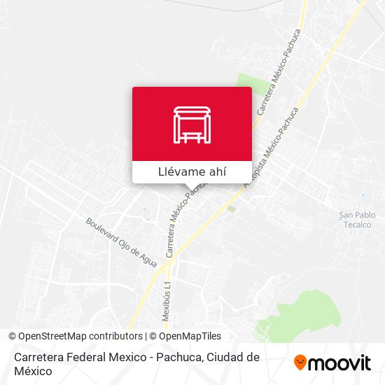 Mapa de Carretera Federal Mexico - Pachuca