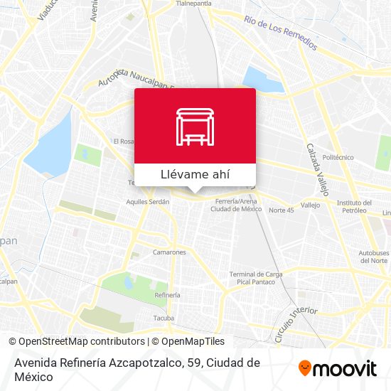 Mapa de Avenida Refinería Azcapotzalco, 59