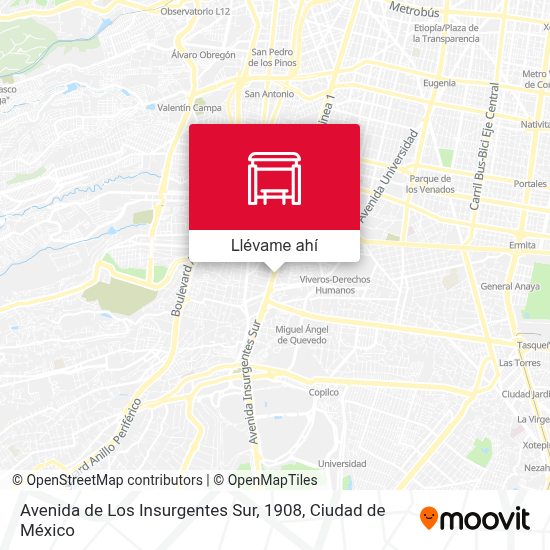 Avenida de Los Insurgentes Sur, 1908