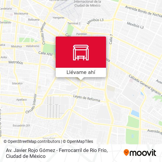 Mapa de Av. Javier Rojo Gómez - Ferrocarril de Río Frío