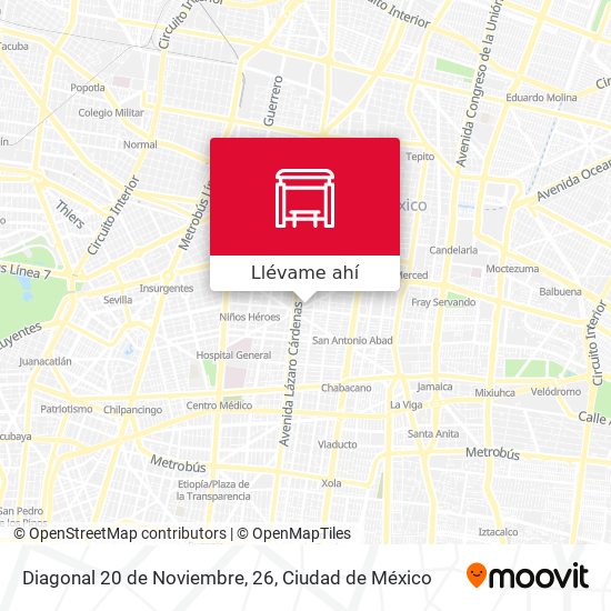 Mapa de Diagonal 20 de Noviembre, 26