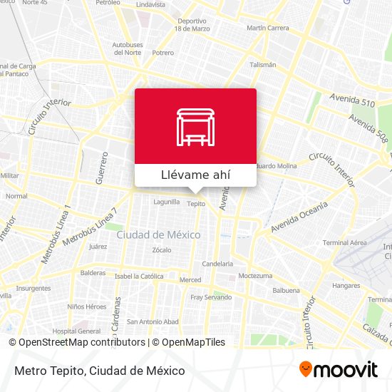 Mapa de Metro Tepito