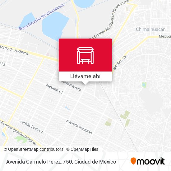 Mapa de Avenida Carmelo Pérez, 750