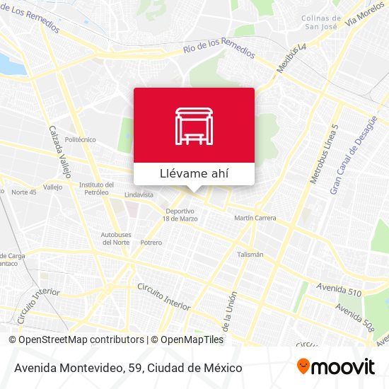 Mapa de Avenida Montevideo, 59