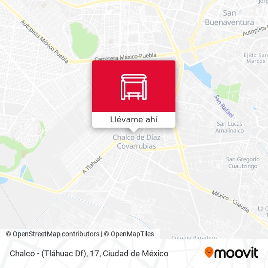 Mapa de Chalco - (Tláhuac Df), 17