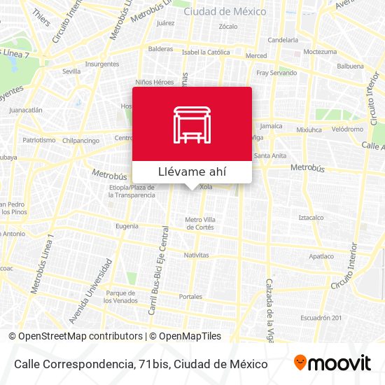 Mapa de Calle Correspondencia, 71bis