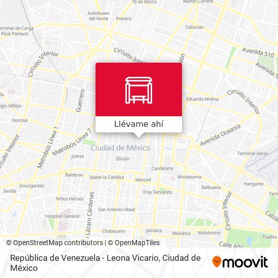 Mapa de República de Venezuela - Leona Vicario