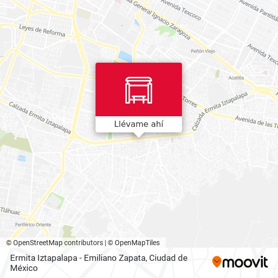 Mapa de Ermita Iztapalapa - Emiliano Zapata