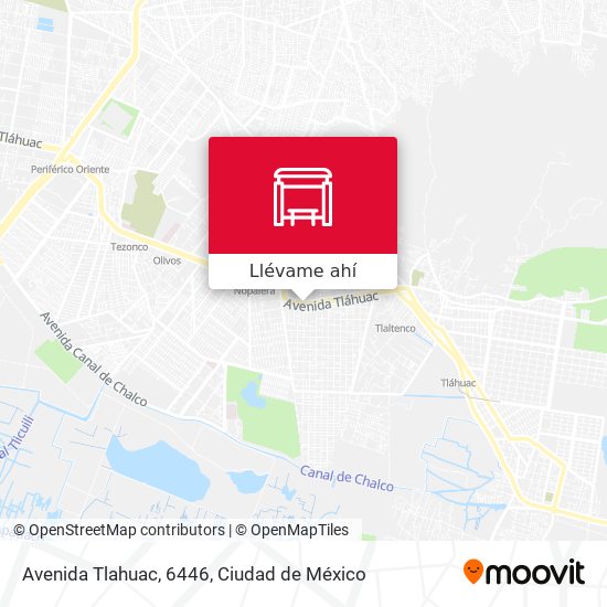 Mapa de Avenida Tlahuac, 6446