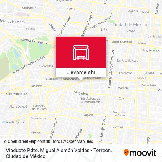 Mapa de Viaducto Pdte. Miguel Alemán Valdés - Torreón