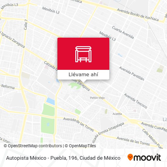 Mapa de Autopista México - Puebla, 196