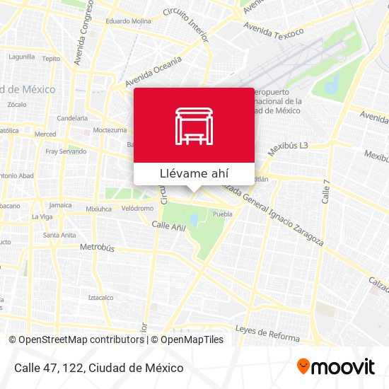 Mapa de Calle 47, 122