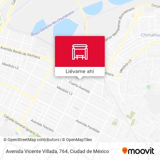 Mapa de Avenida Vicente Villada, 764