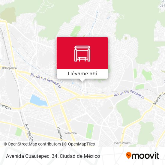 Mapa de Avenida Cuautepec, 34