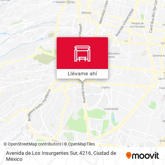 Mapa de Avenida de Los Insurgentes Sur, 4216