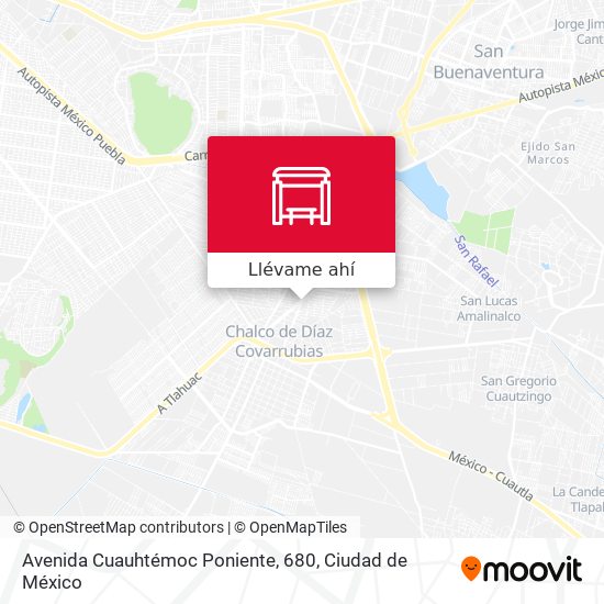 Mapa de Avenida Cuauhtémoc Poniente, 680