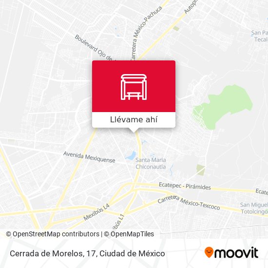 Mapa de Cerrada de Morelos, 17