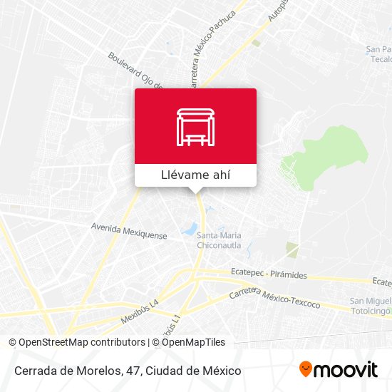 Mapa de Cerrada de Morelos, 47