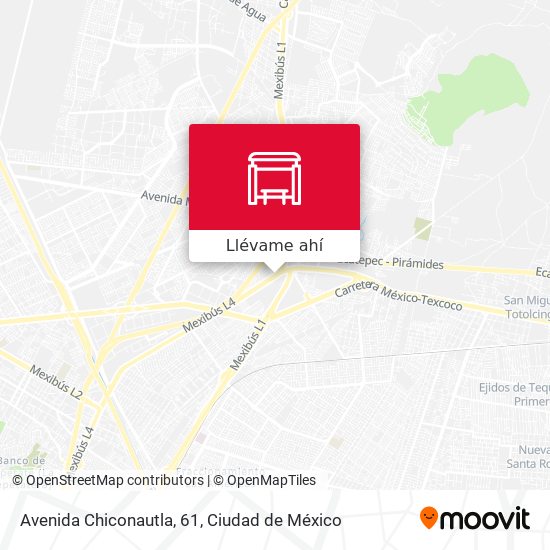 Mapa de Avenida Chiconautla, 61