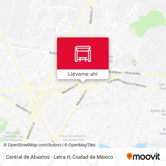 Mapa de Central de Abastos - Letra H