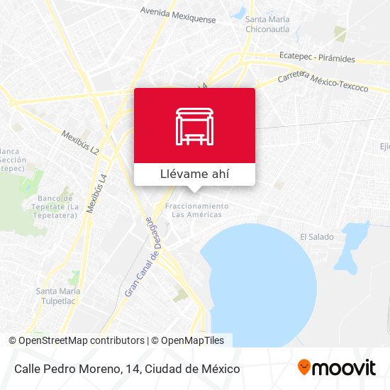 Cómo llegar a Calle Pedro Moreno, 14 en Ecatepec De Morelos en Autobús?