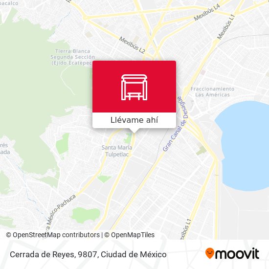 Mapa de Cerrada de Reyes, 9807