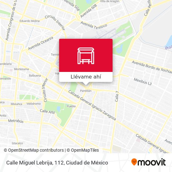 Mapa de Calle Miguel Lebrija, 112