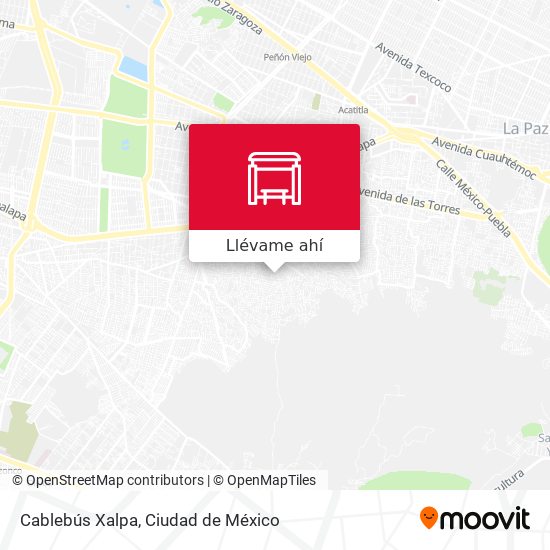 Mapa de Cablebús Xalpa