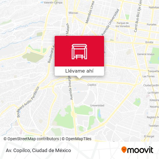 Mapa de Av. Copilco