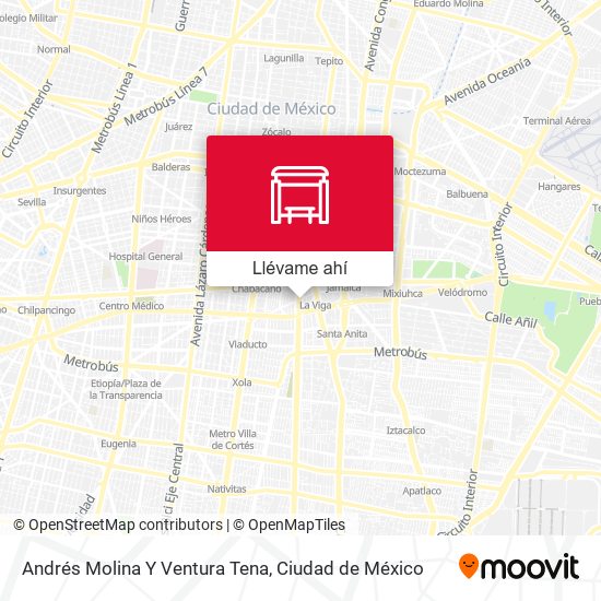 Mapa de Andrés Molina Y Ventura Tena