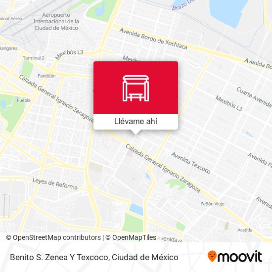 Mapa de Benito S. Zenea Y Texcoco