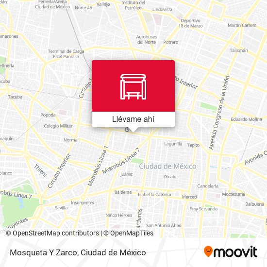 Mapa de Mosqueta Y Zarco