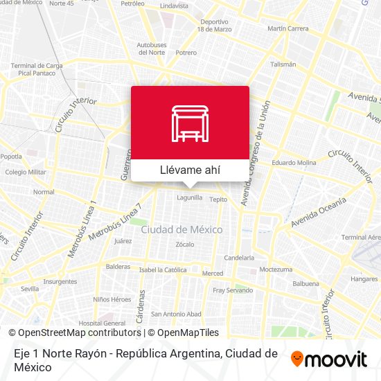 Mapa de Eje 1 Norte Rayón - República Argentina