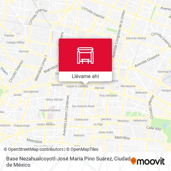 Mapa de Base Nezahualcoyotl-José María Pino Suárez