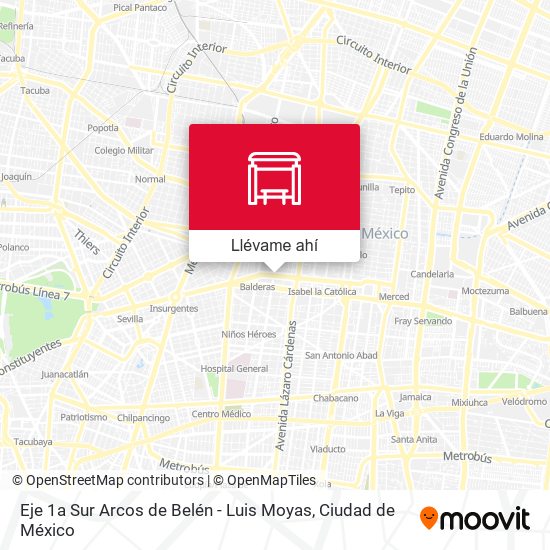 Mapa de Eje 1a Sur Arcos de Belén - Luis Moyas