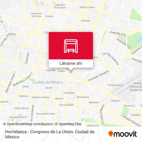 Mapa de Hortelanos - Congreso de La Unión