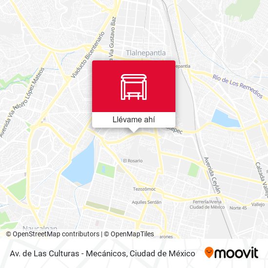 Mapa de Av. de Las Culturas - Mecánicos