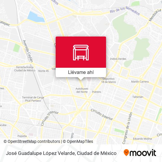 Mapa de José Guadalupe López Velarde