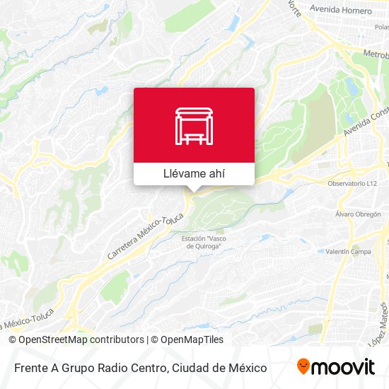 Mapa de Frente A Grupo Radio Centro